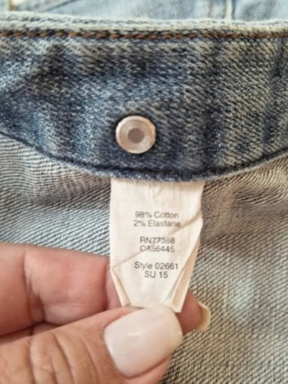 J. Crew womens Light Wash Distressed Denim Jacket Classic Fit X-Small